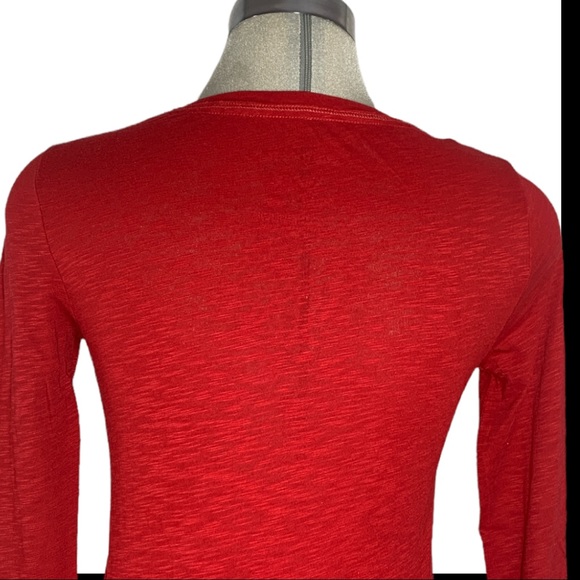Aeropostale Red Long Sleeves Hart Print Top Siz XS - Picture 2 of 10